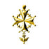Huguenot Cross Necklace Gold Vermeil - Paul C. R. Monk