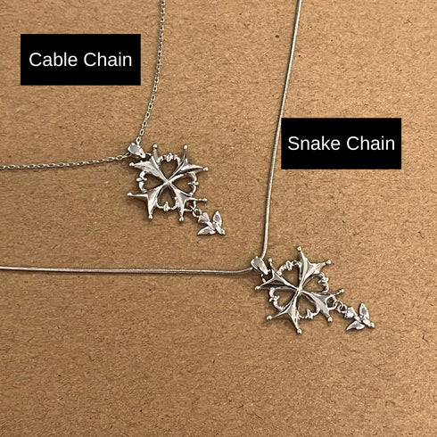 Huguenot Cross Necklace Sterling Silver - Paul C. R. Monk